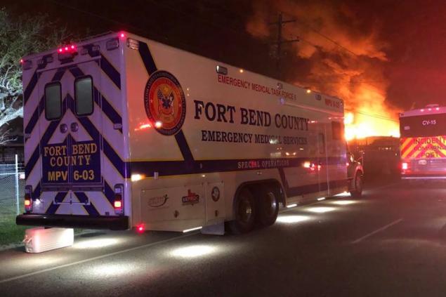MPV On Scene of Tank Fire