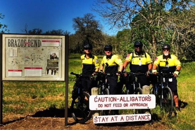 Bike Team Photo at Brazos State Park